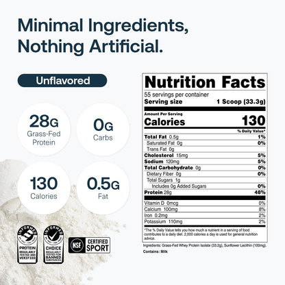 Grass-Fed Whey Protein Isolate