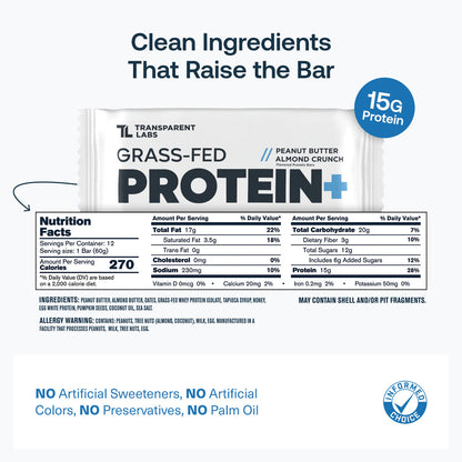 Grass-Fed Protein+ Bars