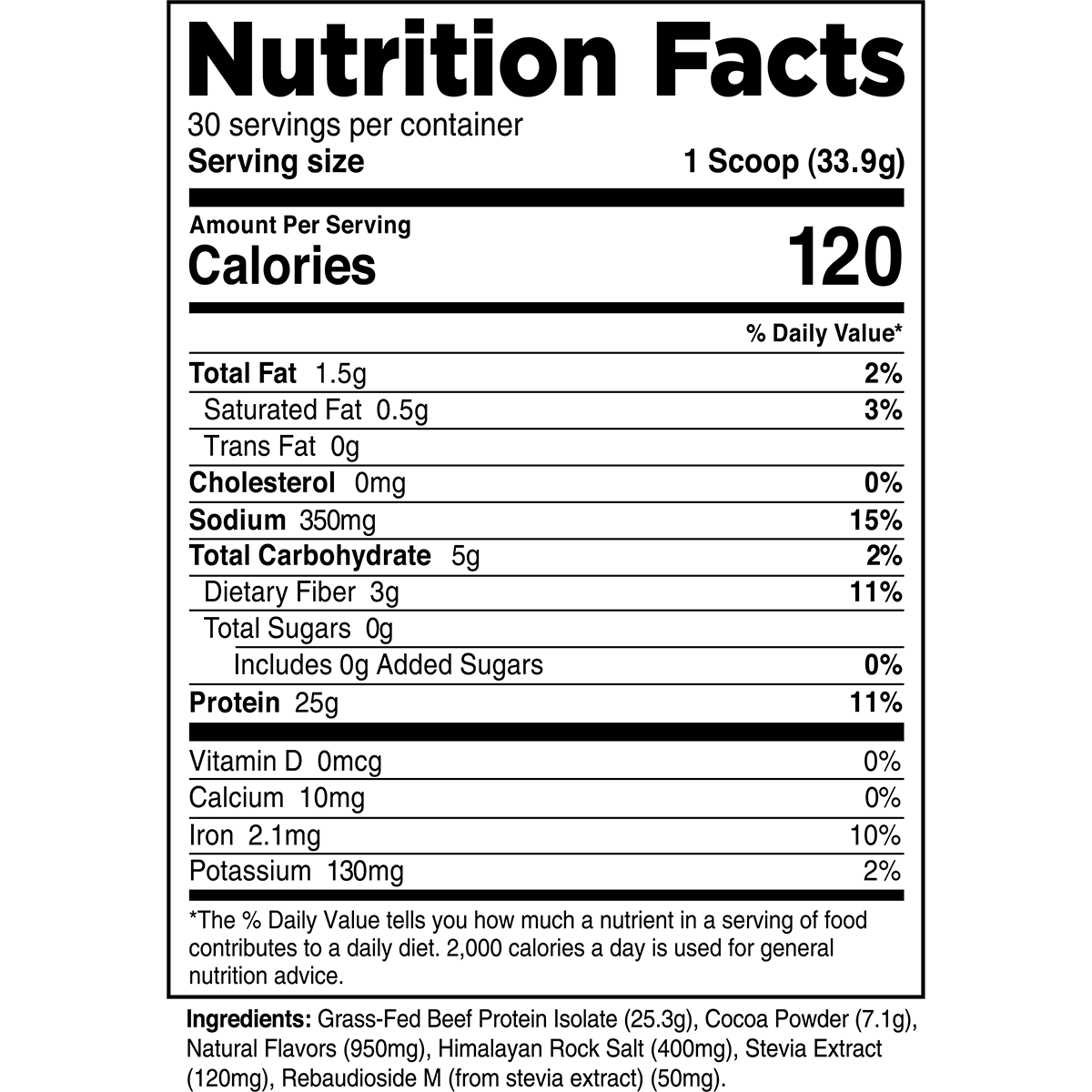Grass-Fed Beef Protein Isolate