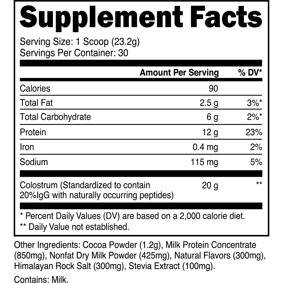 Grass-Fed Colostrum