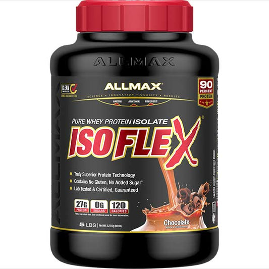 ALLMAX ISOFLEX 100% PURE WHEY ISOLATE  PROTEIN 5 LB PICK FLAVOR