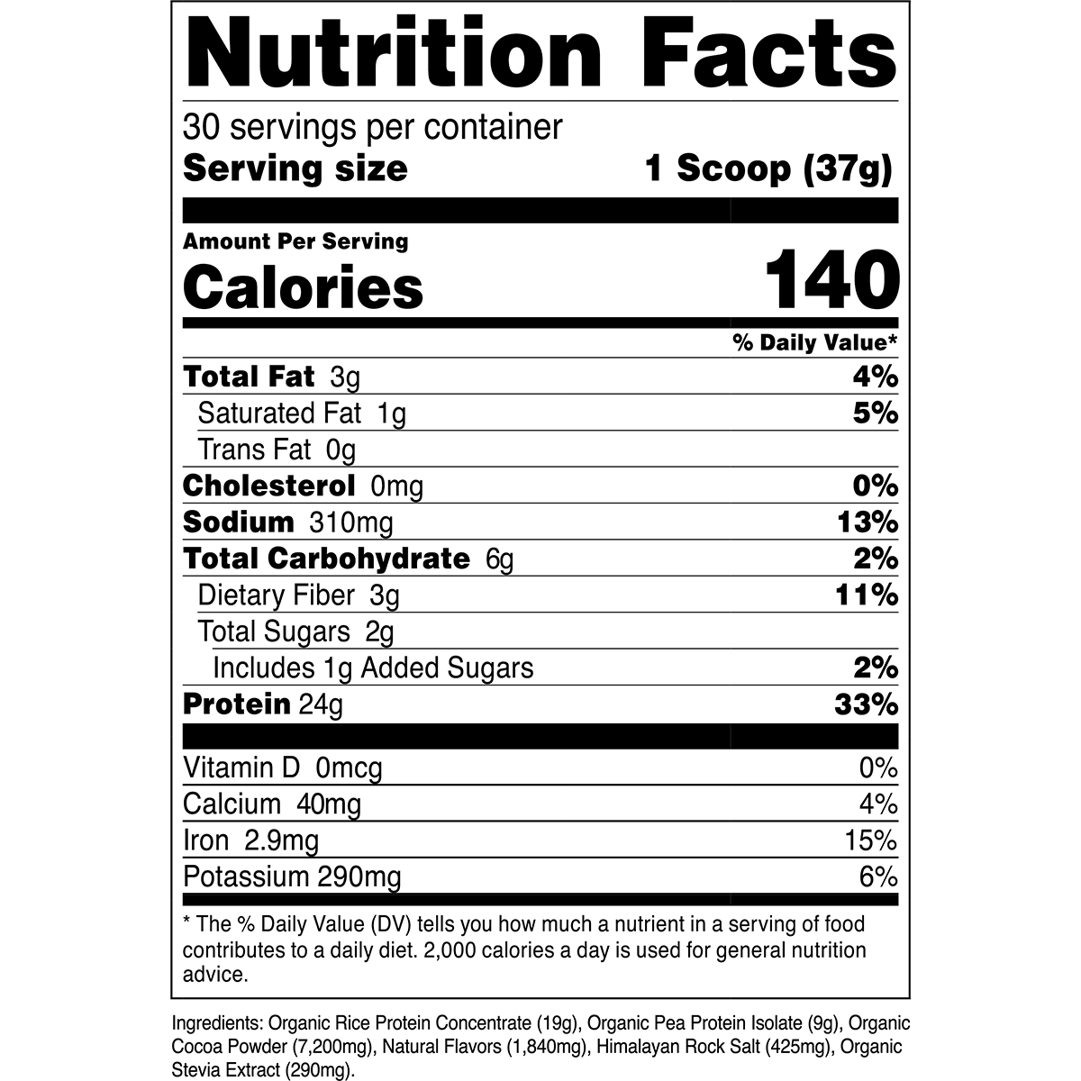Organic Vegan Plant-Based Protein