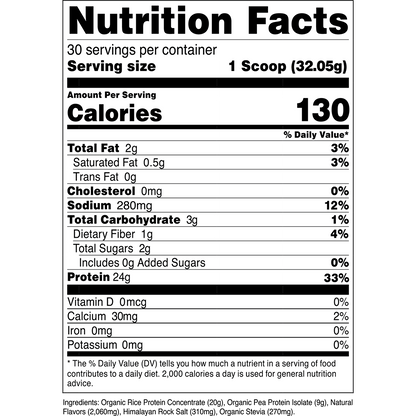 Organic Vegan Plant-Based Protein