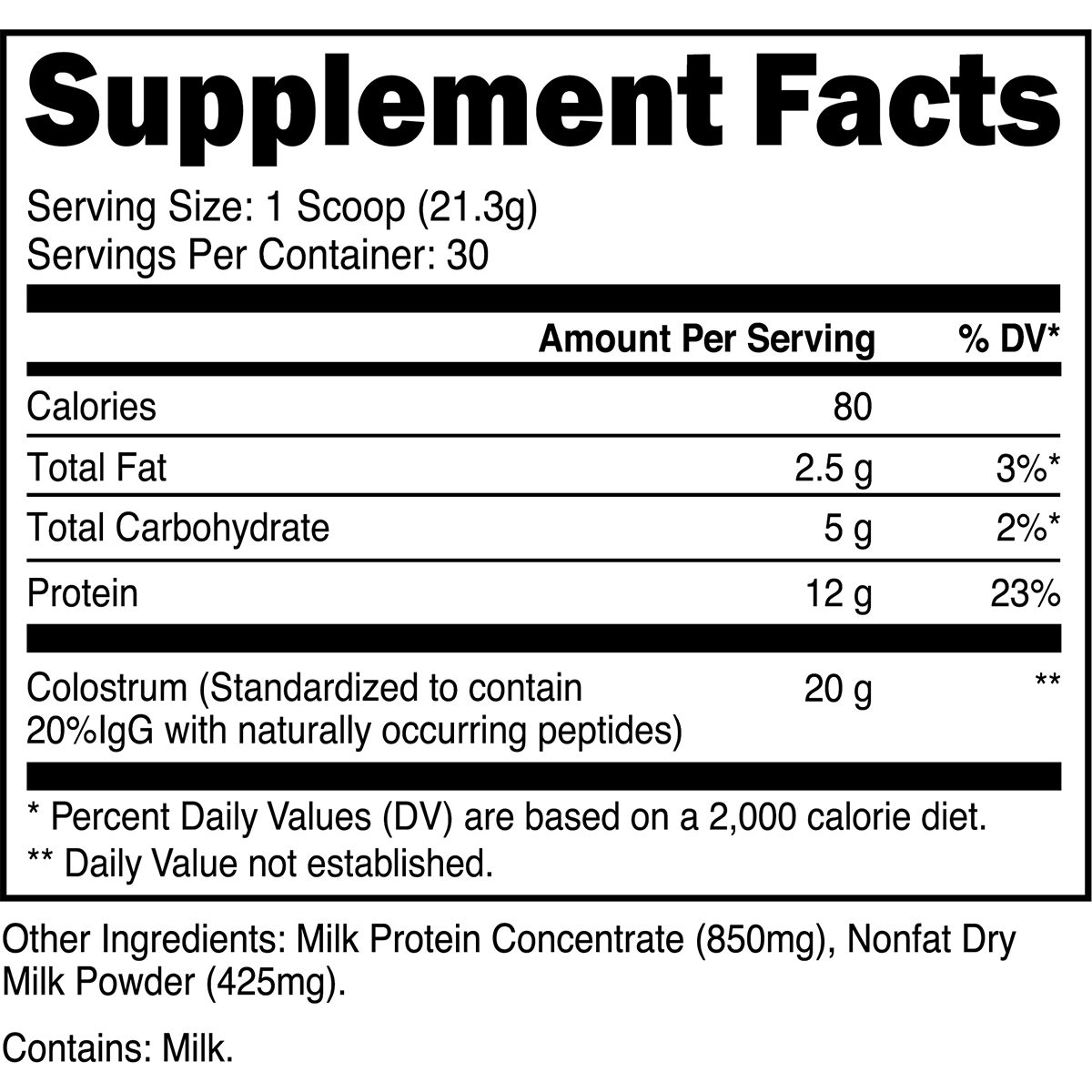 Grass-Fed Colostrum